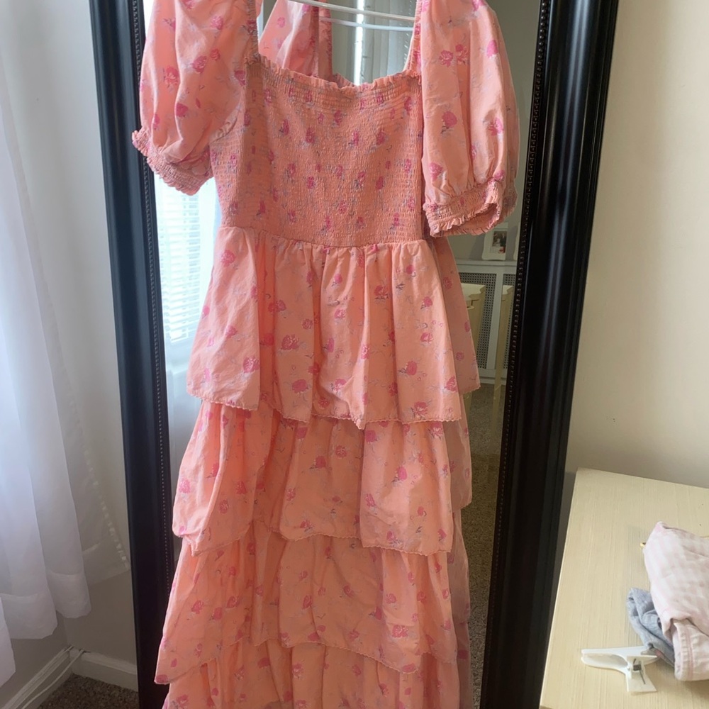 LoveShackFancy Ruffled Layered Women’s dress